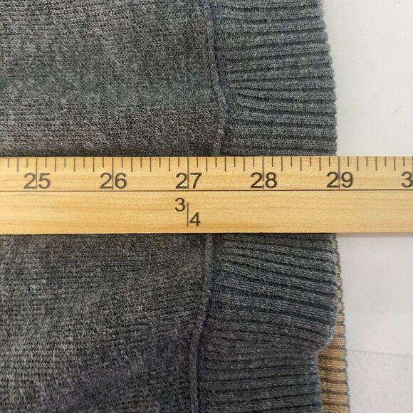 Caribbean Joe Quarter-Zip Sweater Mens XXL Gray 100% Cotton Preppy Pullover Goin - Picture 7 of 8